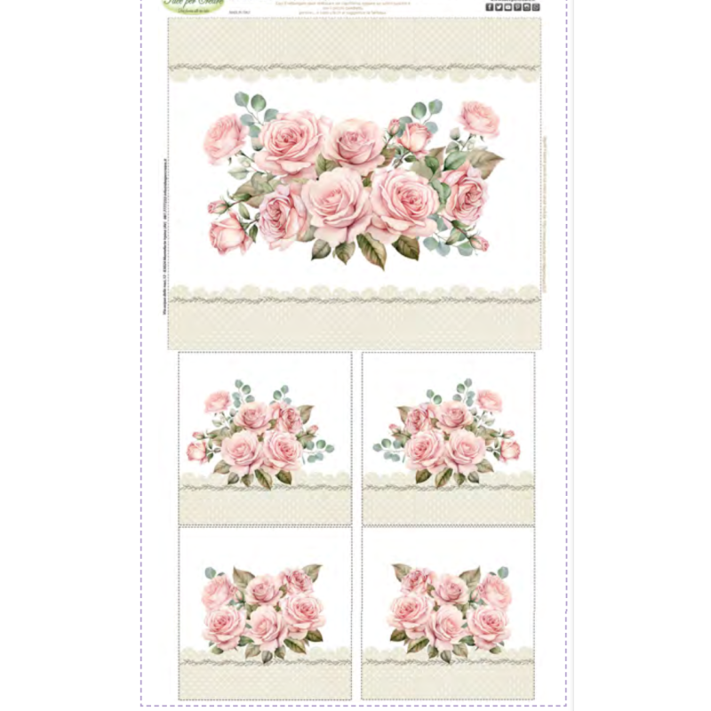 PANNELLO COPRIFORNO P-313 Copriforno Rose Pannolenci