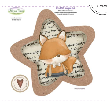 PANNELLO Volpe Lui PS-100 IDEE PER CREARE 25X25CM