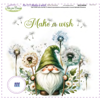 PANNELLO Make A Wish Gnomo PS-111 IDEE PER CREARE 25X25CM