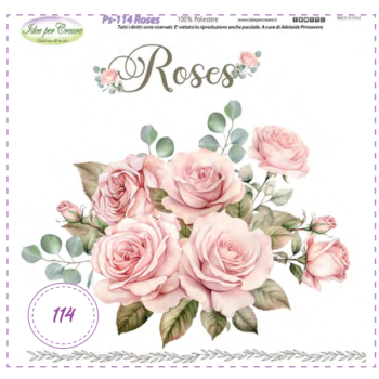 PANNELLO Roses PS-114 IDEE PER CREARE 25X25CM Rose