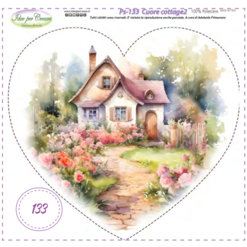 PANNELLO Cuore Cottage 2 PS-133 IDEE PER CREARE 25X25CM