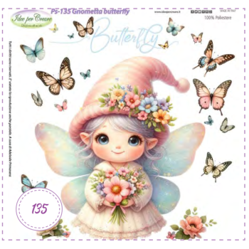 PANNELLO Gnometta Butterfly PS-135 IDEE PER CREARE 25X25CM
