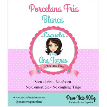 Porcellana Fredda Bianca 900 grammi Ana Torres