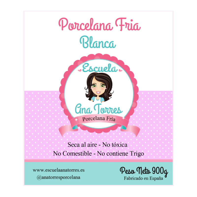 Porcellana Fredda Bianca 900 grammi Ana Torres
