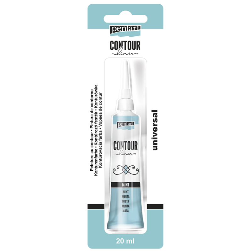 COLORE Menta PER CONTORNI PENTART - 20 ML CONTOUR