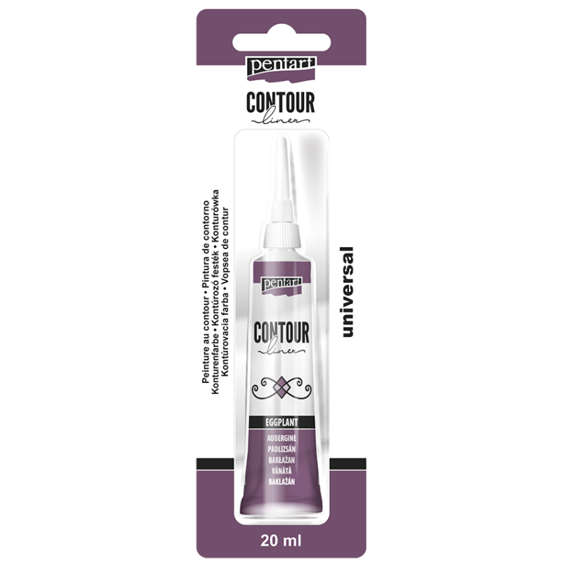 Eggplant Melanzana PER CONTORNI PENTART CONTOUR LINER