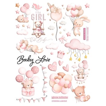 STIKKOSI XL • BABY GIRL - Stickers - Tessy