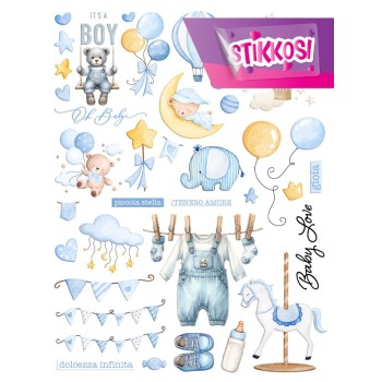 STIKKOSI XL • BABY BOY - Stickers - Tessy