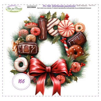 Pannello Ghirlanda pasticcini Idee per Creare Ps-166