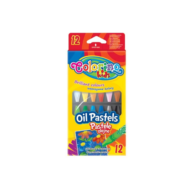 Pastelli ad Olio, colori Brillanti Colorino 12 pezzi