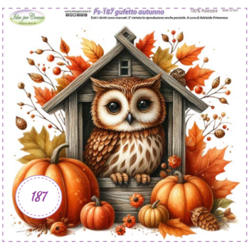 Pannello Gufetto Autunno Idee per Creare Ps-187