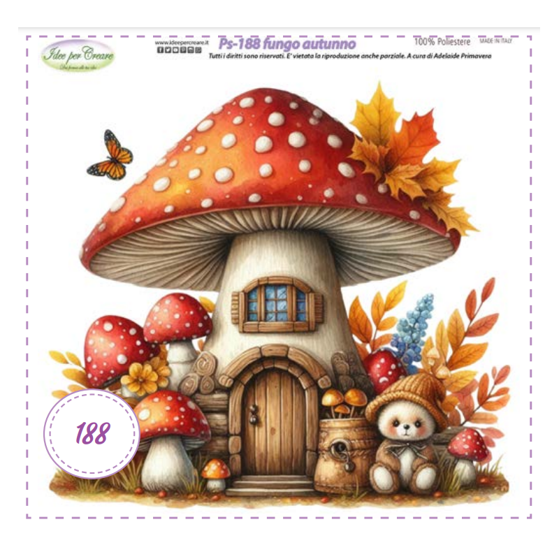 Pannello Fungo Autunno Idee per Creare Ps-188