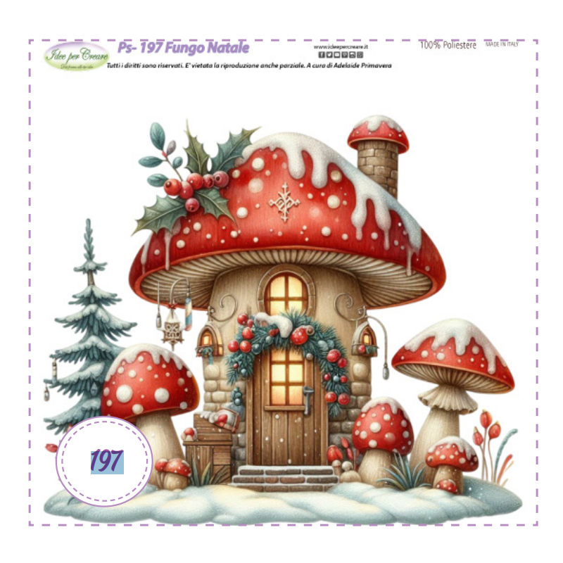 Pannello Fungo Natale Idee per Creare Ps-197