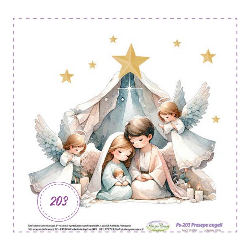 Pannello Presepe Angeli Idee per Creare Ps-203