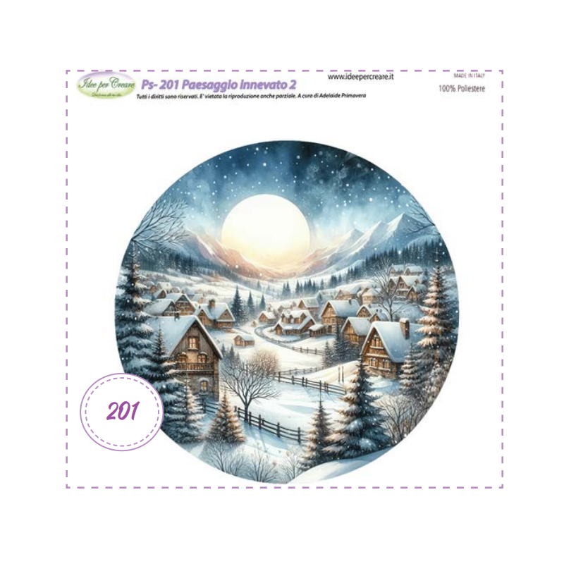 Pannello Paesaggio Innevato 2 Idee per Creare Ps-201