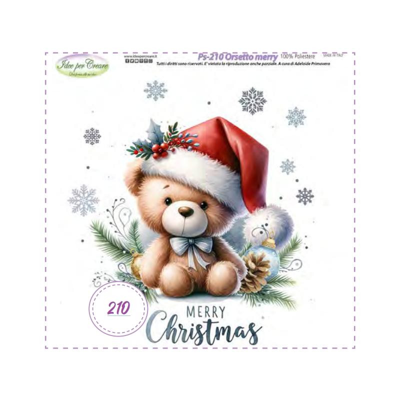 Pannello Orsetto Merry Idee per Creare Ps-210