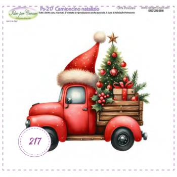 Pannello Camioncino Natalizio Idee per Creare Ps-217