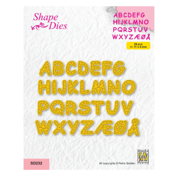 Fustella Alfabeto Metallica Nellie's Choice • Stitched Alphabet SD232