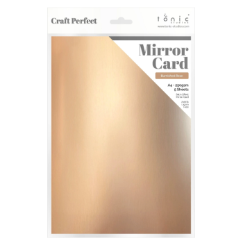 Cartoncino Specchio Satinato Rosa Gold