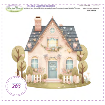 Pannello Casetta Pastello Idee per Creare Ps-265