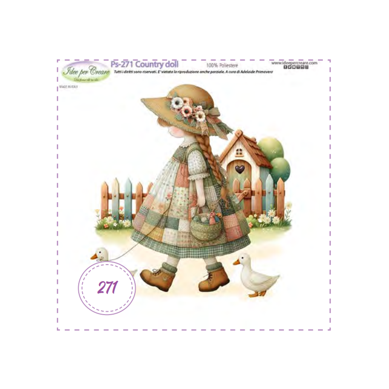 Pannello Country Doll Idee per Creare Ps-271