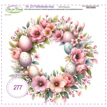 Pannello Ghirlanda Rosa Idee per Creare Ps-277