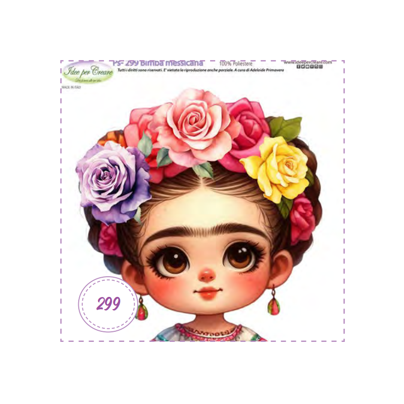 Pannello Bimba Messicana Idee per Creare Ps-299