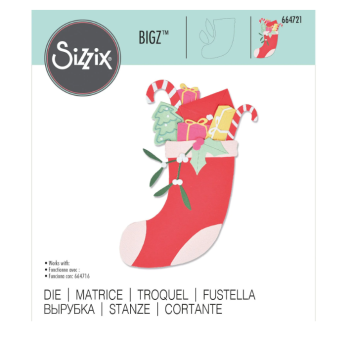 Sizzix • Fustella Bigz Calza per camino  Fireplace Stocking 664721