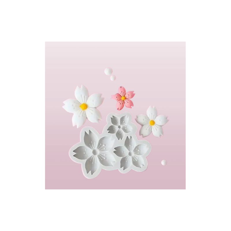 Stampo Fiori di Ciliegio Silicone