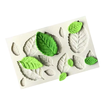 Stampo Foglie - Stampo in Silicone per Porcellana, Ceramica, ecc...