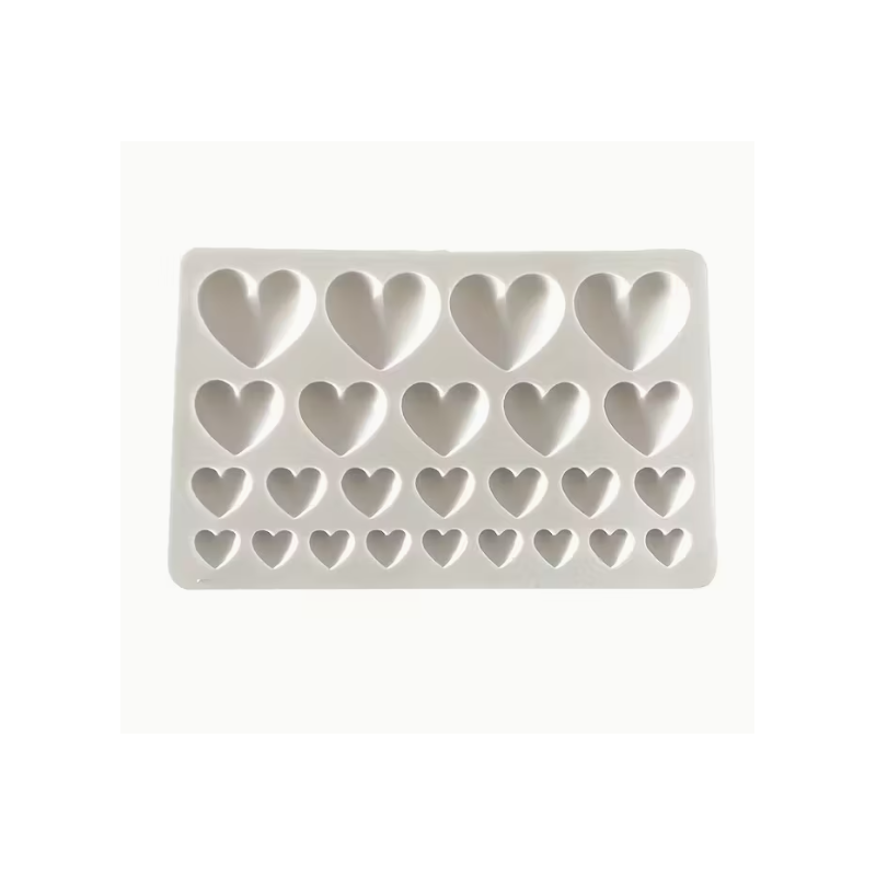 Stampo Cuori - Stampo in Silicone Cuoricini per Porcellana, Ceramica,