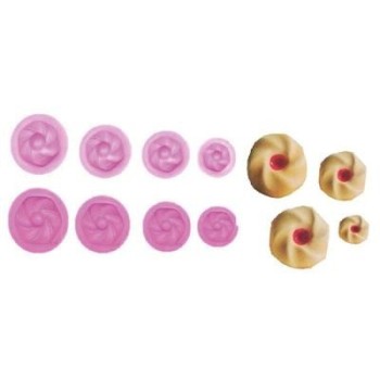 Stampo Biscotti per Gomma Crepla - Set di 4 Stampi