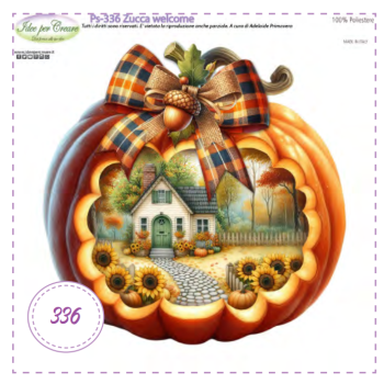 Pannello Ps-336 Zucca Welcome Idee Per Creare 25x25cm