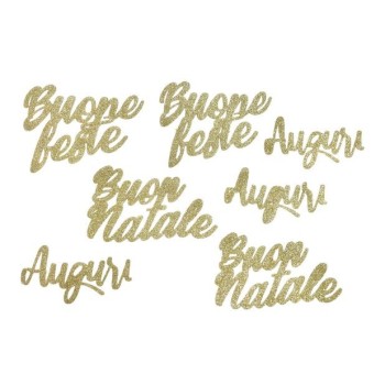 copia di Frasi di Natale in Feltro Stardust colore Platino (Piccolo)