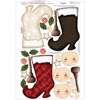 Pannello P-433 Calza Befana - Idee Per Creare