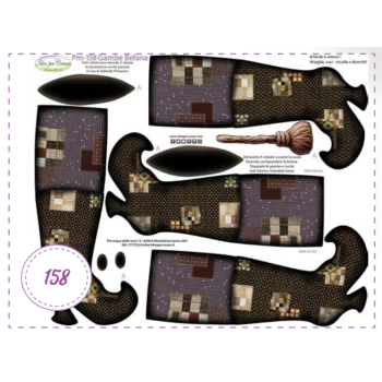 Pannello Gambe Befana Idee per Creare PM-158