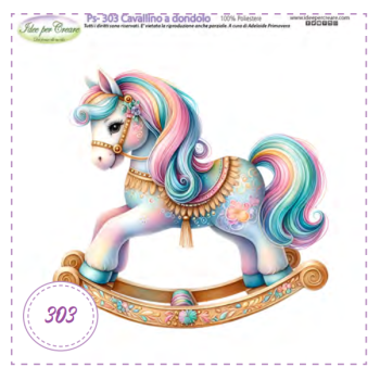 Pannello Cavallo a Dondolo Ps-303 Idee Per Creare 25x25cm