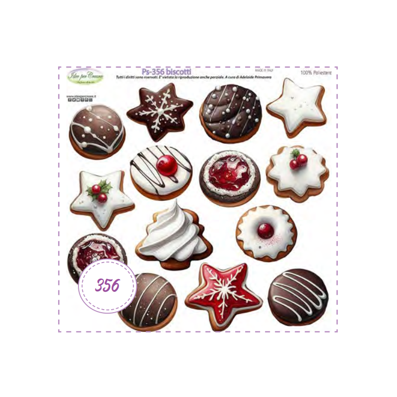Pannello Biscotti Ps-356 Idee Per Creare 25x25cm