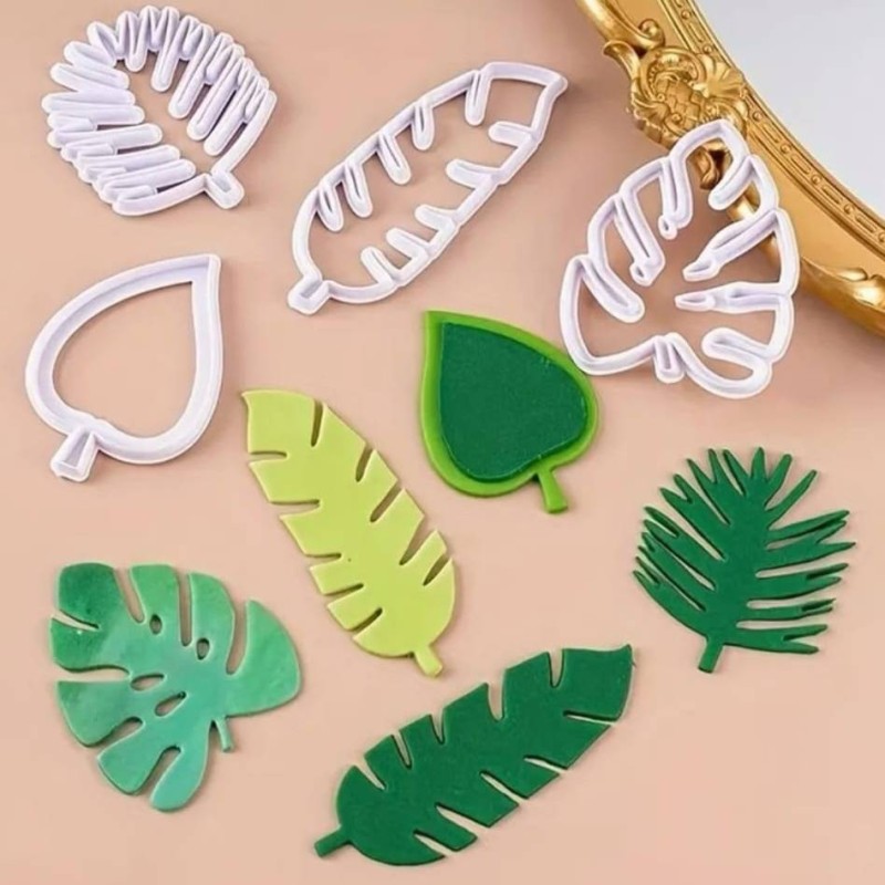 Stampo Foglie Tropicali - Cutter Attrezzi per Porcellana e Paste Model