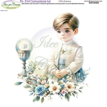Pannello Comunione Lui Ps-314 Idee Per Creare 25x25cm