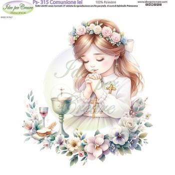 Pannello Comunione Lei Ps-315 Idee Per Creare 25x25cm