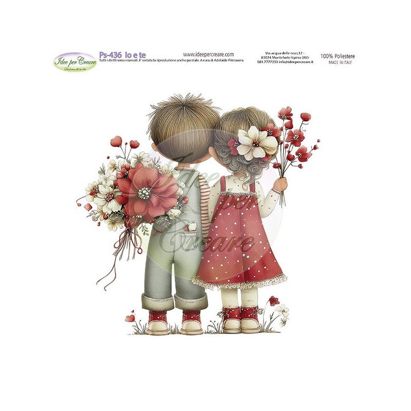 Pannello Io e Te Ps-436 Idee Per Creare 25x25cm