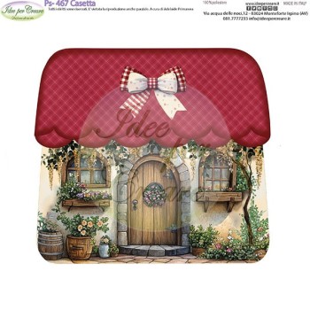 Pannello Casetta Ps-467 Idee Per Creare 25x25cm