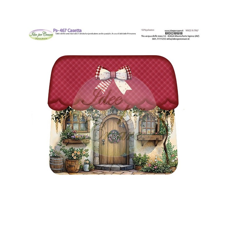Pannello Casetta Ps-467 Idee Per Creare 25x25cm