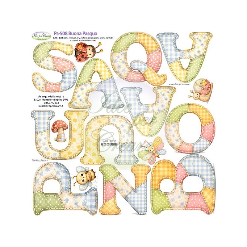 Pannello Pasqua Ps-508 Idee Per Creare 25x25cm