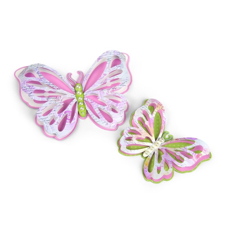 Fustella Farfalle Sizzix Thinlits Die Set 6PK - Delicate Butterflies 662393