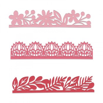 Fustella Bordi Decorativi - Sizzix Thinlits Die Set - Decorative Edges 663618