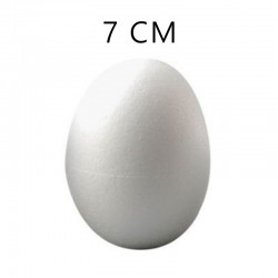 Uovo di Polistirolo da decorare 7cm