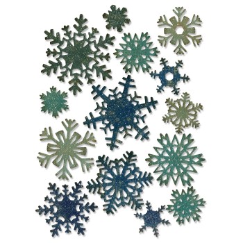Fustella Fiocchi di Neve Sizzix Thinlits Die Set 14 pezzi- Paper Snowflakes, by Tim Holtz 661599